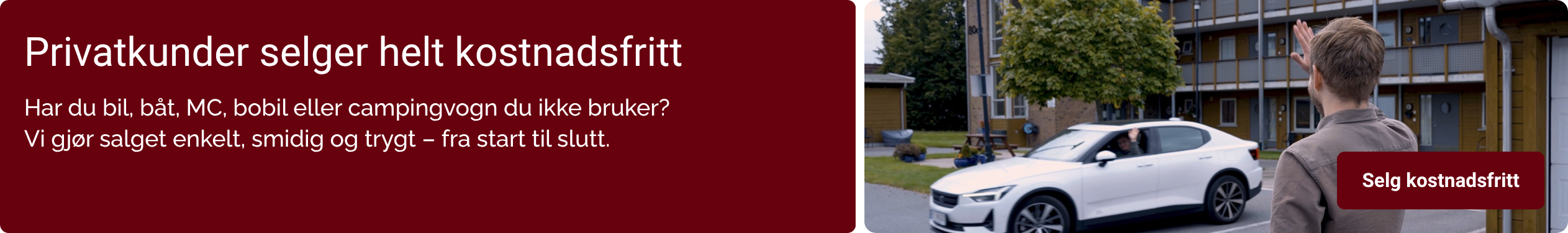 Kampanjebanner på Auksjonen.no